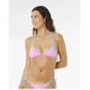 Bikinio liemenėlė Rip Curl Surf Puff Sliding Tri, rožinė