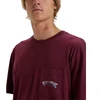 Billabong Sukrautų arkų marškinėliai EBYZT00175-RSN0 Bordo L
