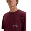 Billabong Sukrautų arkų marškinėliai EBYZT00175-RSN0 Bordo L