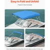 Bimini tento uždangalas VEVOR 4BMN97103TENT, 2464-2616 mm pločio