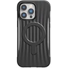 Biologiškai skaidus dėklas iPhone 14 Pro Max, juodas, X-Doria Raptic Clutch MagSafe