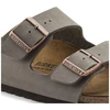 „Birkenstock Arizona Birko-Flor Nubuck Stone“ pilki moteriški/vyriški įspiriami sandalai (0151211)