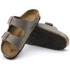 „Birkenstock Arizona Birko-Flor Nubuck Stone“ pilki moteriški/vyriški įspiriami sandalai (0151211)