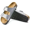 Birkenstock Arizona Birko-Flor Sidabrinės Moteriškos Šlepetės Įprastos/Platintos (1012282)