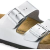 Birkenstock Arizona Birko-Flor Sidabrinės Moteriškos Šlepetės Įprastos/Platintos (1012282)