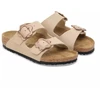 Birkenstock ARIZONA FLOWER BUCKLE VAIKAMS 1030439 SMĖLIO PILIES (standartinis plotis) šlepetės