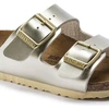 Birkenstock Arizona Kids Birko-Flor Electric Metallic Gold Siauri Basankoms (1014841)