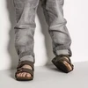 Birkenstock Arizona Kids Birko-Flor Nubuk Mocha siauri šlepetės vaikams (0552893)
