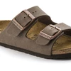 Birkenstock Arizona Kids Birko-Flor Nubuk Mocha siauri šlepetės vaikams (0552893)