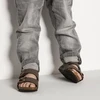 Birkenstock Arizona Kids Birko-Flor Nubuk Mocha siauri šlepetės vaikams (0552893)