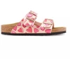 Birkenstock ARIZONA KIDS BS 1030434 ELECTRIC METALLIC COPPER HEARTS basutės (standartinis plotis)
