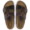 Birkenstock Arizona Soft Footbed Oiled Leather Habana Narrow moteriškos šlepetės (0452763)