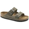 Birkenstock Arizona Soft Footbed Oiled Leather Siaurims Faded Khaki Šlepetės Siauriems Kojoms (1019377)