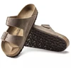 Birkenstock Arizona tabako rudos siauros vyriškos rudos šlepetės (0352203)
