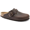 Birkenstock Boston Habana alyvuotos odos moteriški/vyriški klumpiai (įprasto pločio/platesni) (0860131)