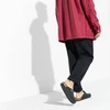 Birkenstock Boston Juodas moteriškos/vyriškos klumpės, aliejuotos odos, siauros šlepetės (0059463)
