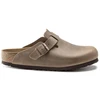 „Birkenstock Boston“ tabako rudos alyvuotos odos, reguliaraus ir plataus pločio moterims/vyrams (0960811)