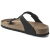 Birkenstock Gizeh Birko-Flor Moteriškos Siauros Juodos Basutės Siaurai Kojai, Vegan Juodos (1020487)