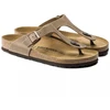 Birkenstock Gizeh Oiled Leather Tabako Rudas Plotis Moteriškos šlepetės (0943811)