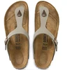 Birkenstock Gizeh Stone Birko-Flor moteriškos šlepetės siauriems kojoms, pilkos (0043393)