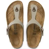 Birkenstock Gizeh Stone Birko-Flor moteriškos šlepetės siauriems kojoms, pilkos (0043393)
