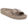 Birkenstock Madrid Big Buckle EVA šlepetės, pilkai smėlio spalvos