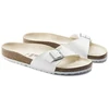 Birkenstock Madrid Birko-Flor Balta Balti Moteriškos Basutės, Įprastas Plotis (0040731)