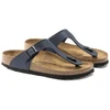 Birkenstock moteriški flip-flop'ai GIZEH BS 0143623 MĖLYNI (siauras plotis)