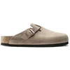 Birkenstock moteriškos klumpės BOSTON BS 1019484 TABACCO BROWN (siauras modelis)