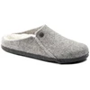 Birkenstock Zermatt Šviesiai pilkos vilnos veltinio šiltintos vyriškos/moteriškos šlepetės Reguliarus Platus (1015092)
