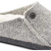 Birkenstock Zermatt Šviesiai pilkos vilnos veltinio šiltintos vyriškos/moteriškos šlepetės Reguliarus Platus (1015092)