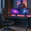BLECK žaidimų stalas žaidėjams, 120 cm, juodas, modernus, lofto formos