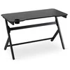 BLECK žaidimų stalas žaidėjams, 120 cm, juodas, modernus, lofto formos
