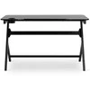 BLECK žaidimų stalas žaidėjams, 120 cm, juodas, modernus, lofto formos