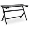 BLECK žaidimų stalas žaidėjams, 120 cm, juodas, modernus, lofto formos
