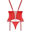 Blossmina korsetas + stringai NEMOKAMAI!!! Raudona