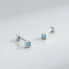 Blue Helix auskarai Luxe Mėlyna