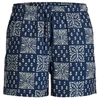 Jack&Jones vyriški maudymosi šortai JPSTMAUI SHELL AOP SWIM SHORTS REG 12291808 PAGEENT Mėlynas