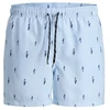Jack&Jones vyriški maudymosi šortai JWHARUBA SWIM PRINTS 12206537 Cashmere Mėlyna Stripes