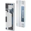 MCHOSE K99 belaidė mechaninė klaviatūra| US | Hyacinth Switch | 2.4GHz, BT | Balta-mėlyna