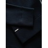 Blue Men's smooth zip sweater - navy mėlynas V1 OM-SWZS-0146