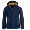 Blue TrollKids Vaikiška striukė Trollfjord mystic mėlynas/golden yellow softshell navy mėlynas (161-146)
