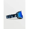 Blue Volcom YAE LAGOON TIE DYE/Mėlynas CHROME moteriški/vyriški snieglenčių akiniai UV apsauga mėlyni (VG0722110)