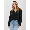 moteriška palaidinė oversize juoda