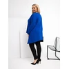 Tunika moterims plus size kobalto spalvos