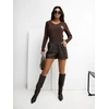 Bluzka-RV-BZ-A1057.15P-ciemny ruda
