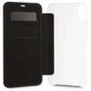 BMW BMTRBKI65PUCARTCBKApple iPhone XS Max book dėklas telefonui juodos spalvos Carbon Tricolor Stripe