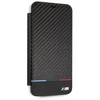 BMW BMTRBKI65PUCARTCBKApple iPhone XS Max book dėklas telefonui juodos spalvos Carbon Tricolor Stripe