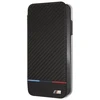 BMW BMTRBKI65PUCARTCBKApple iPhone XS Max book dėklas telefonui juodos spalvos Carbon Tricolor Stripe