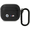 BMW BMA322PVTK AirPods 3 gen dangtelis, juodas/juodas odos, lenkta linija